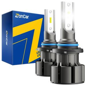 ZonCar Kit Xenon Lâmpadas LED Branca 15000 Lúmens 6500K, 9005, HB3, 2 Peças