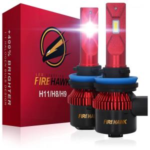 Firehawk Kit Xenon Lâmpadas LED Branca 15000 Lumens 6000K, H11, H8, H9, H16, 2 Peças