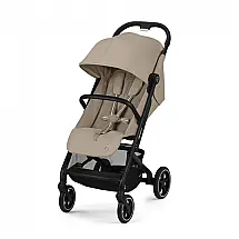 Carrinho de Bebê Cybex Beezy 2 Compacto Dobrável uma Mão Alumínio até 25 kg Capota UPF 50+ Bege