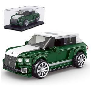 Kit de Construção Carro Bentley Bentayga com 443 Peças e Vitrine de Acrílico para Crianças Acima de 8 Anos, Mold King, Verde