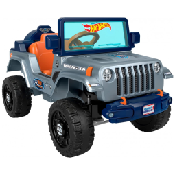 Carro Elétrico Infantil 6V Jeep Wrangler com Som de Direção e Tração Multiterreno, Hot Wheels