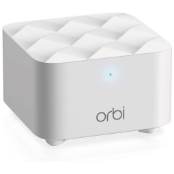Orbi Roteador Wi Fi Mesh Vel 1.2Gbps Área 139m2, NETGEAR RBS10 100NAS, Branco