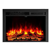 Lareira Elétrica VEVOR 89x68cm 1500W Chamas 3D 9 Cores Embutir 110V
