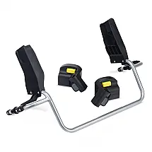 Adaptador BOB Gear Cinza para Cadeirinhas Nuna Cybex Maxi Cosi Sistema de Viagem