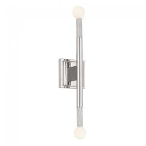 Luminária de Parede, Elegância e Qualidade em sua Casa Com Fio, Tamanho 43 cm, Estilo Moderno e Controle por APP, 110V, Kichler, Prata