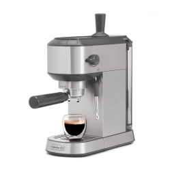 Máquina de Café Expresso em Aço Inoxidável com Bocal de Leite, 110V, Calphalon, Cinza