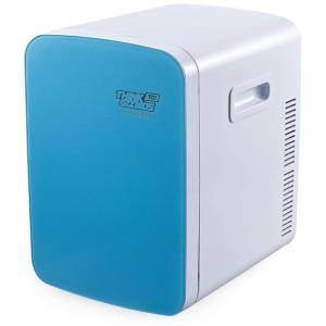 Mini Geladeira e Frigobar para carro Portátil e Aquecedor 15L Sistema Termoelétrico Portátil AC, DC, THINK GIZMOS TG718, Azul turquesa