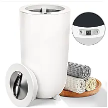 Aquecedor de Toalha Elétrico até 2 Toalhas Grandes com Temporizador e Desligamento Automático, 110V, AZOUTDOOR, Branco