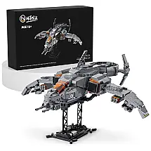 Kit de Construção Avião de Combate Eagle com 1182 Peças, Nifeliz, Cinza