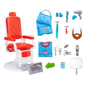 Barbearia Interativa Infantil com 20 Acessórios para Crianças Acima de 3 Anos, Little Tikes, Colorida