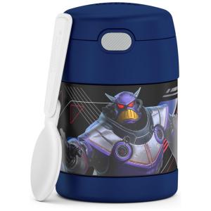 Disney Pixar Lightyear Frasco Térmico para Alimentos 300mL em Aço Inoxidável com Colher Dobrável, THERMOS F3102LR6, Azul