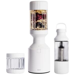 Mini Liquidificador Portátil 1L em Aço Inoxidável, 1000W, 110v, BEAST, Branco