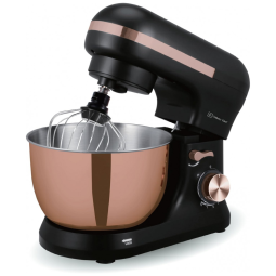 Batedeira planetária CULINARY CHEF retrô Rose Gold Bowl Edição Especial, tigela inox 4,5L, 8 velocidades, 300W, cabeça basculante, 110V