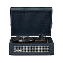 Vitrola Toca Discos 3 Velocidades, com USB, 45 RPM, 110v, CROSLEY CR8017B NY, Azul