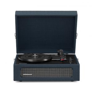 Vitrola Toca Discos 3 Velocidades, com USB, 45 RPM, 110v, CROSLEY CR8017B NY, Azul