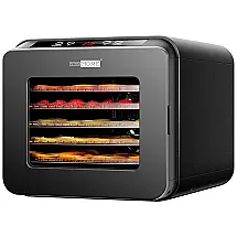 Desidratador de Alimentos, 6 Bandejas, Timer Digital, 400W, 110v, VIVOHOME VH822, Preto