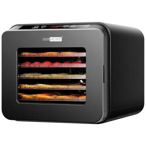Desidratador de Alimentos, 6 Bandejas, Timer Digital, 400W, 110v, VIVOHOME VH822, Preto