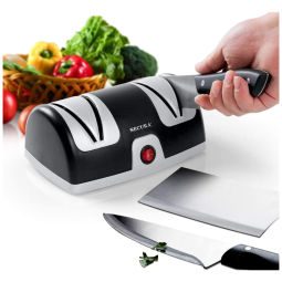 Afiador Elétrico de Facas com 2 Níveis, 110v, SECURA WT 28D 1, Preto