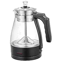 Chaleira Elétrica 1L de Aço Inoxidável e Controle de Temperatura, 110v, SFFD, Preto