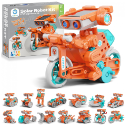 Kit robô solar 15 em 1 Sillbird com 212 peças, robótica educativa STEM para crianças de 8 a 14 anos
