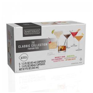 Cápsulas de Coquetéis Variados para a Máquina Bartesian 55524, 5 Un, Coleção Clássicos