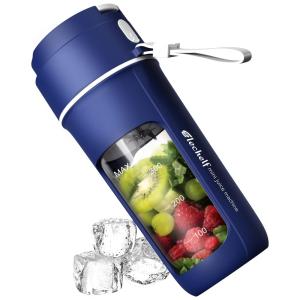 Mini Liquidificador Portátil 350mL com Carregamento USB, 110v, ELECHELF JC07, Azul