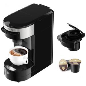 Máquina de Café Expresso 400mL, Compatível com KCup Pod e Café Moído, 110V, VIMUKUN, Preta