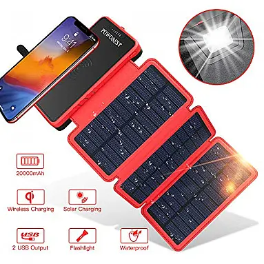 Powerbank Carregador Solar Sem Fio