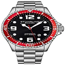 Relógio Stuhrling Dive Mens Swiss Quartz De Aço Inox