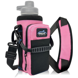 Arca Gear Bolsa Térmica para Garrafa 1L com Alça para Transporte e Bolsos, Garrafa não incluída, Rosa