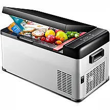 Mini Geladeira, Cooler Automotiva Elétrico Portátil 18L, 110v, DFYR, Cinza