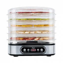 Desidratador de Alimentos Rosewill RHFD 19001, 5 Bandejas, Prata e Transparente