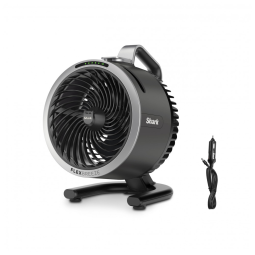 Ventilador portátil com névoa Shark FlexBreeze HydroGo cinza escuro, 5 velocidades, 2 modos extras, uso interno e externo