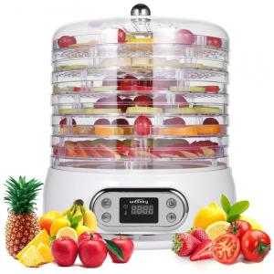 Wesoky Máquina para desidratar alimentos, de 6 bandejas, 400 w, 110 V