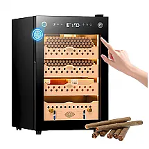 Umidor Elétrico PRECISTECH 60L com Monitoramento WiFi e Biometria para 200 Charutos