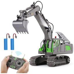 Escavadeira de Controle Remoto, NEXBOX YG BC1043, Cinza