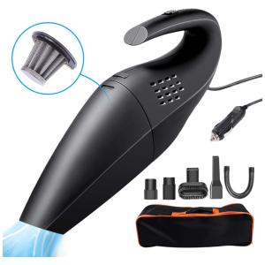 Aspirador de Pó Automotivo Portátil de Alta Potência Sucção Forte Baixo Ruído Molhado e Seco, MAYPOTT, Preto