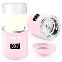 Aquecedor de Mamadeira com Tela Digital, Tamanho Padrão, CARER HEALTHCARE INCONTINENCE PREGNANCY 1, Rosa