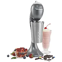 Misturador retro fundido Pro para milk shakes, refrigerantes, shakes de proteína, omeletes e massa de panqueca, copo de 28 onças, cinza
