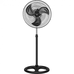 Ventilador de Coluna 3 Velocidades Ajustáveis, 110v, SIMPLE DELUXE High Velocity, Preto