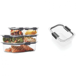 Rubbermaid Potes Herméticos p, Alimentos, 1L Retangular, 5 Unidades