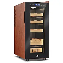 Gabinete Humidor Elétrico Velivi Preto com Controle Digital de Temperatura e Umidade 35 Litros 115V