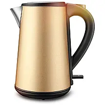 Chaleira Elétrica 1.5L com Desligamento Automático e Proteção de Fervura, 110v, GTTGXS, Dourado