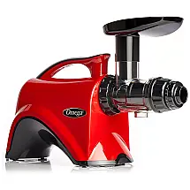 Juicer Espremedor Elétrico para Sucos com 2 Estágios de Extração, 150W, 110v, OMEGA NC900HRD19, Vermelho