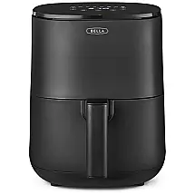 Fritadeira Elétrica AirFryer 2.9L com Painel Digital e Temporizador, 1400W, 110V, BELLA 17276, Preto