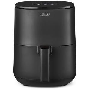 Fritadeira Elétrica AirFryer 2.9L com Painel Digital e Temporizador, 1400W, 110V, BELLA 17276, Preto