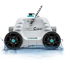 Robô Aspirador de Piscina sem Fio com Autonomia Bateria de 1,3H para Piscinas de 12 Metros, 110V, Ofuzzi Winny Cyber 1000, Branco