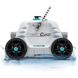Robô Aspirador de Piscina sem Fio com Autonomia Bateria de 1,3H para Piscinas de 12 Metros, 110V, Ofuzzi Winny Cyber 1000, Branco