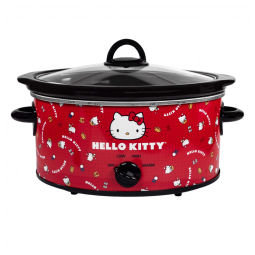 Panela Eletrica Multifuncional 4,7L com Tema Hello Kitty e 3 Modos de Calor, 110V 270W, Uncanny Brands, Vermelha