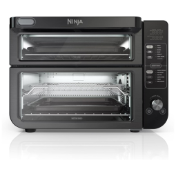 Forno Elétrico Duplo 13 em 1 com Acabamento Inteligente e Tecnologia FlexDoor e FlavorSeal, 110V 1800W, Ninja DCT402BK, Preto